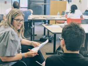 Team collaboration and discussion at a workshop, only available at Elevate Your Organization's Culture and Performance With CEEK.