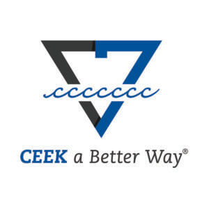 Logo with a stylized triangle and waves, featuring the tagline "CEEK a Better Way," only available at Elevate Your Organization's Culture and Performance With CEEK.