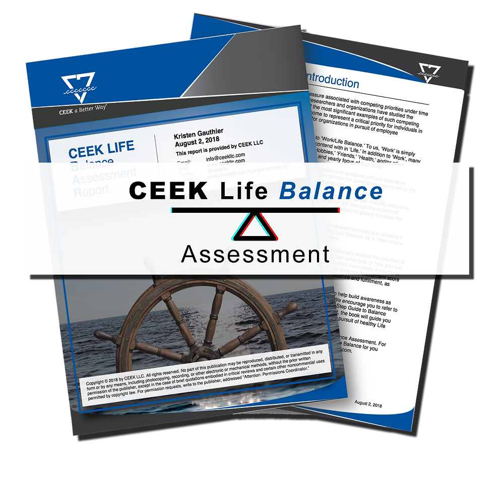 CEEK Life Balance Assessment reports, enhance your organization's culture with Elevate Your Organization's Culture and Performance With CEEK.
