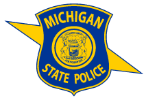 Michigan State Police shield logo, blue and gold emblem enhancing law enforcement identity, featured at Elevate Your Organization's Culture and Performance With CEEK.